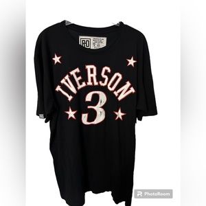 NWT Men's Iverson Black T-shirt Sz XXL